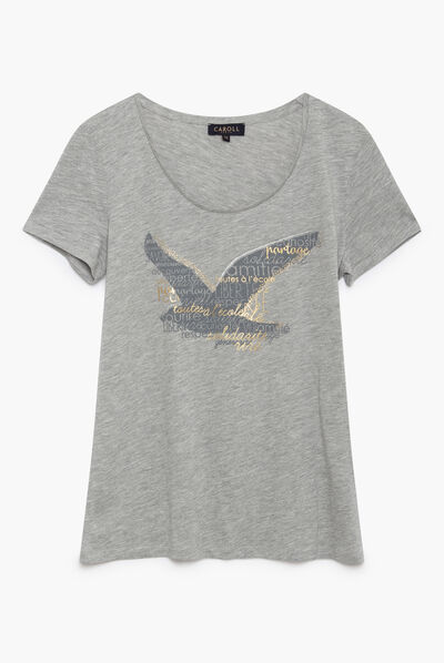 T-shirt Maddy grigio chiaro donna