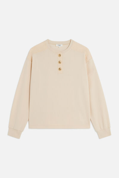 T-shirt tepale ecru femme