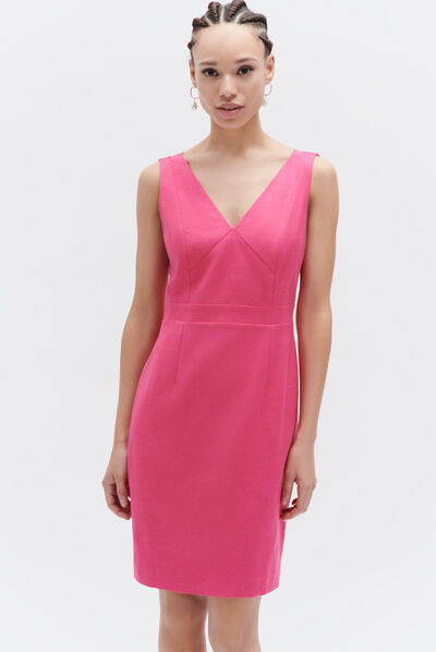 robe sisi rose fushia femme