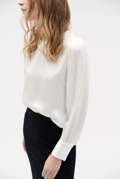 chemisier nolwenn ivoire femme