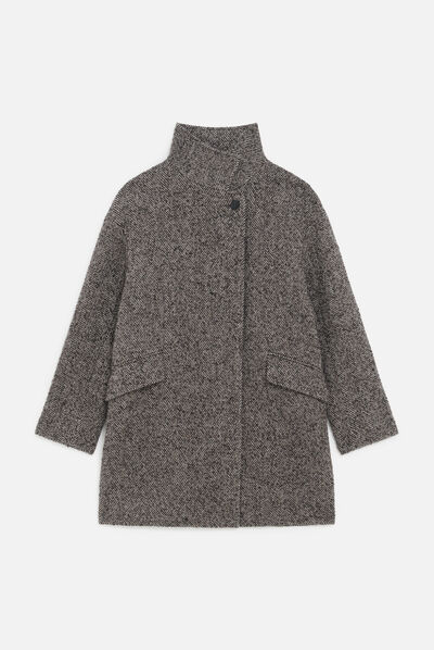 Jas Gathieu taupe vrouw