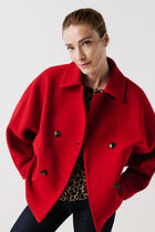 Gevene coat red woman