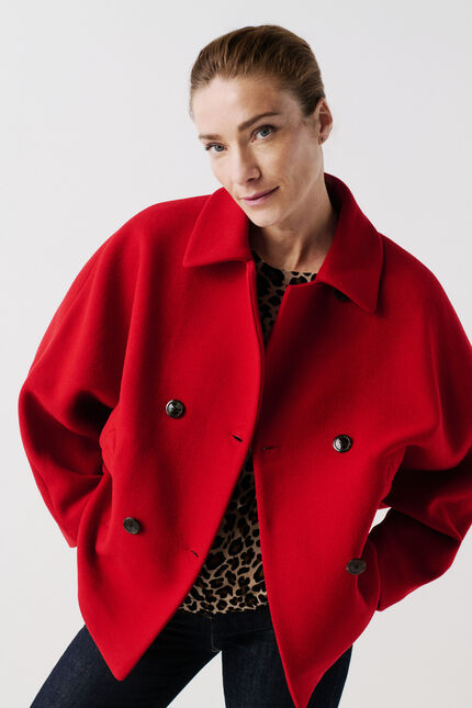 Manteau Gevene rouge femme