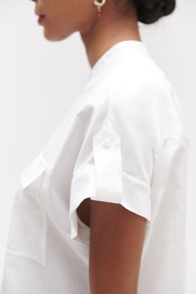 camisa allan marfil mujer