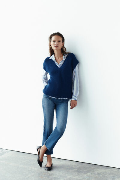 Pull emy bleu femme