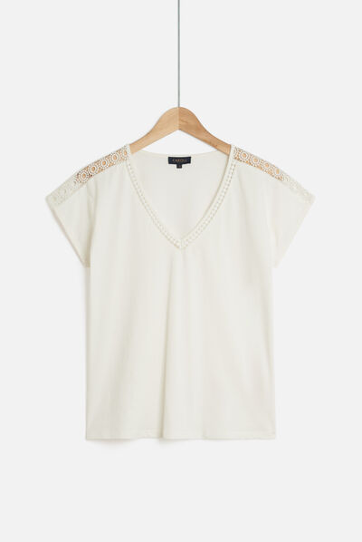 tshirt raquel ivoire femme