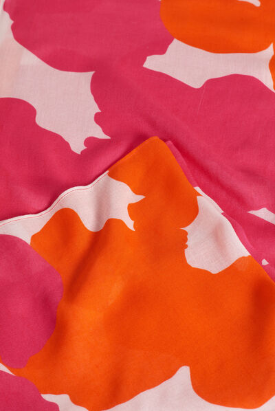 foulard cintya rose fushia femme