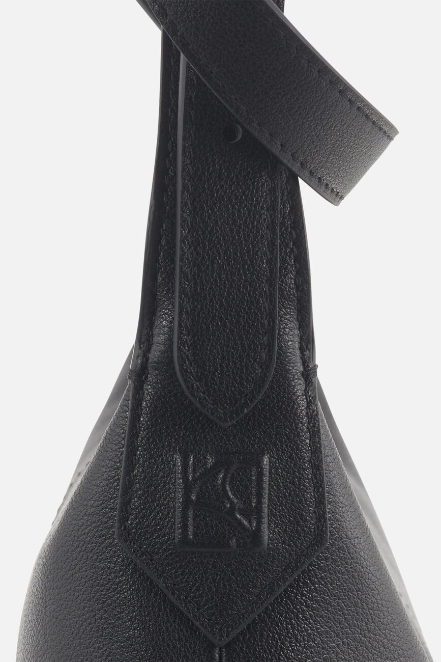 Borsa Soa in pelle naturale nero donna