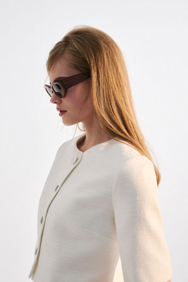 Chemisier Cmilly ecru femme