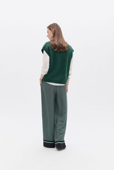 Pull mathilde vert fonce femme