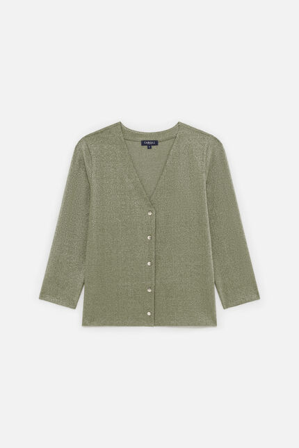 T-shirt Tsimon vert kaki femme