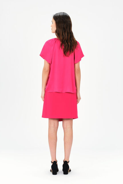 Blouse ciman rose fushia femme
