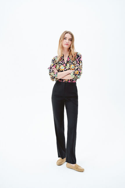 Pantalon pierrot noir femme