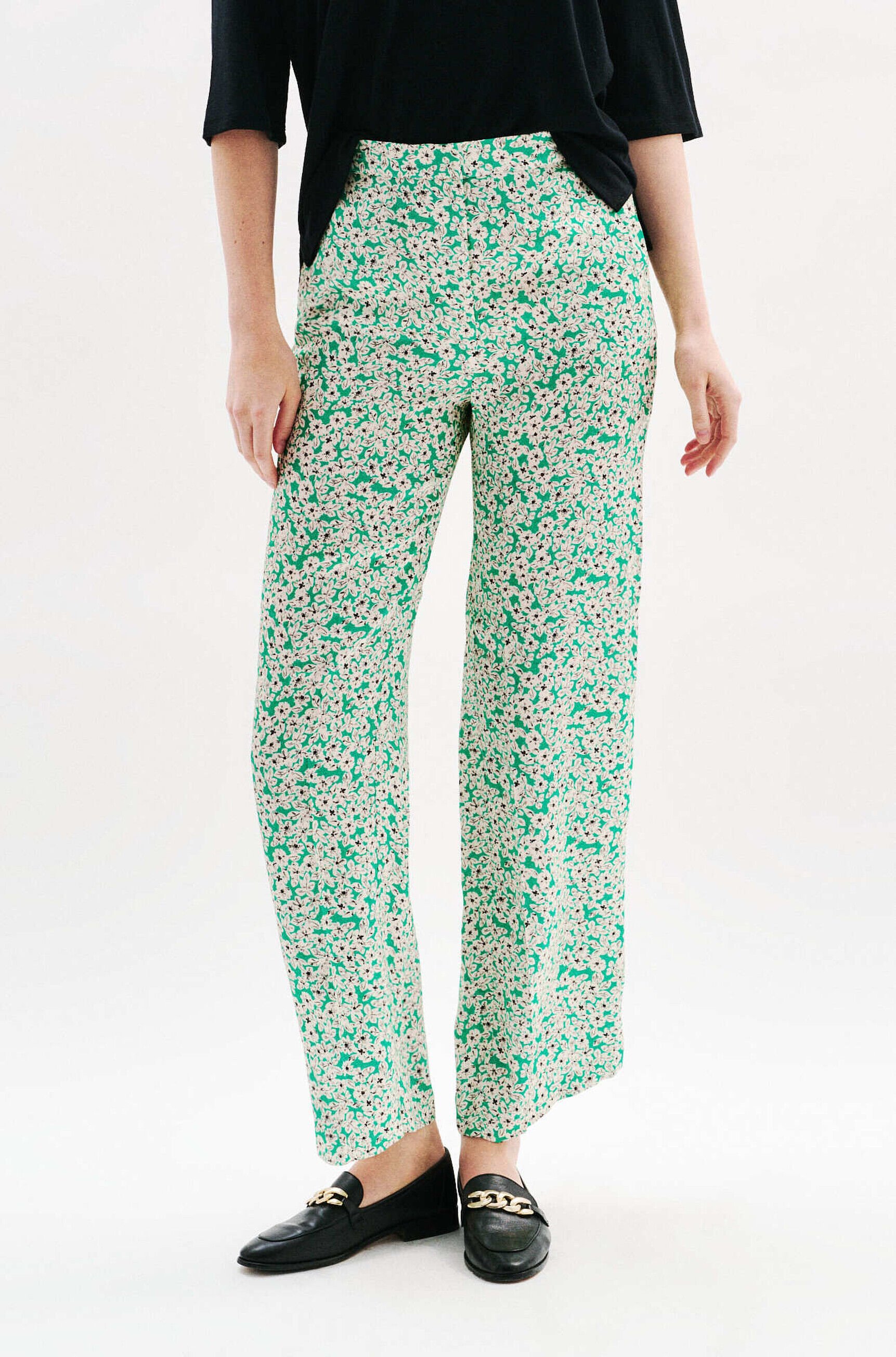 Pantalon Patoche vert émeraude femme