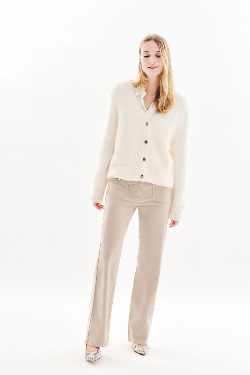 Gilet Mdonatella ecru donna
