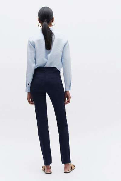 pantalon craig bleu marine femme