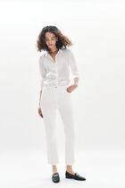 Como pants ivory woman