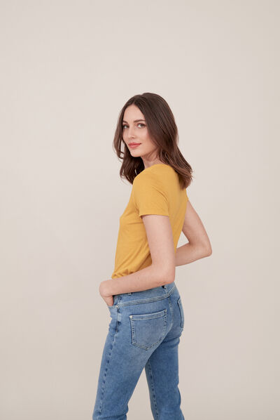 T-shirt Maddy giallo donna