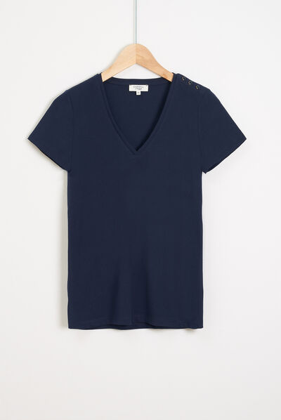 t-shirt manon blu navy donna
