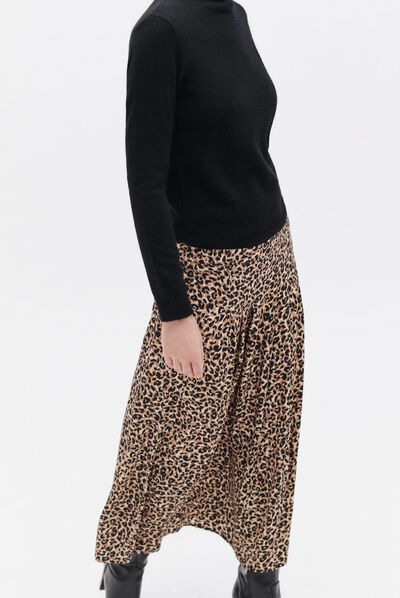Jupe jenina2 marron femme