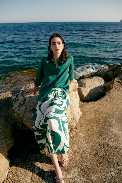 Jupe janalica vert menthe femme