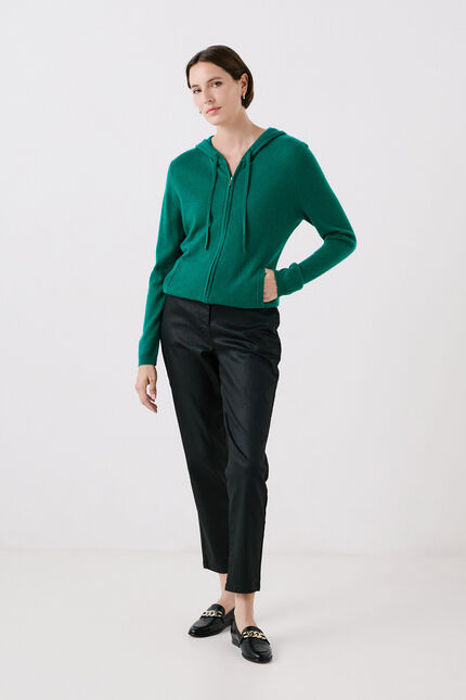 gilet basila vert émeraude femme