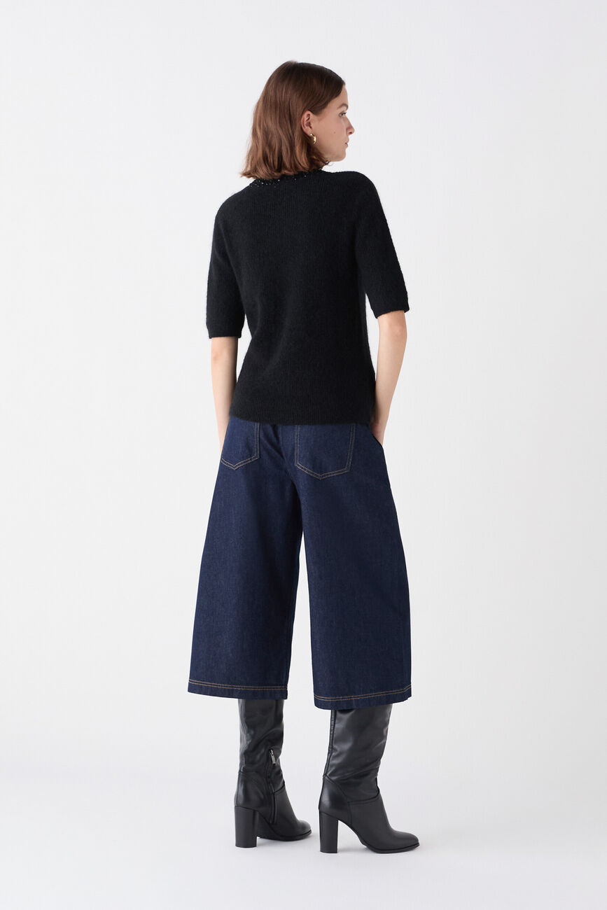 Pull mpauline noir femme