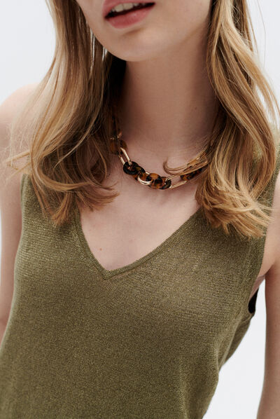 top nolwenn vert olive femme