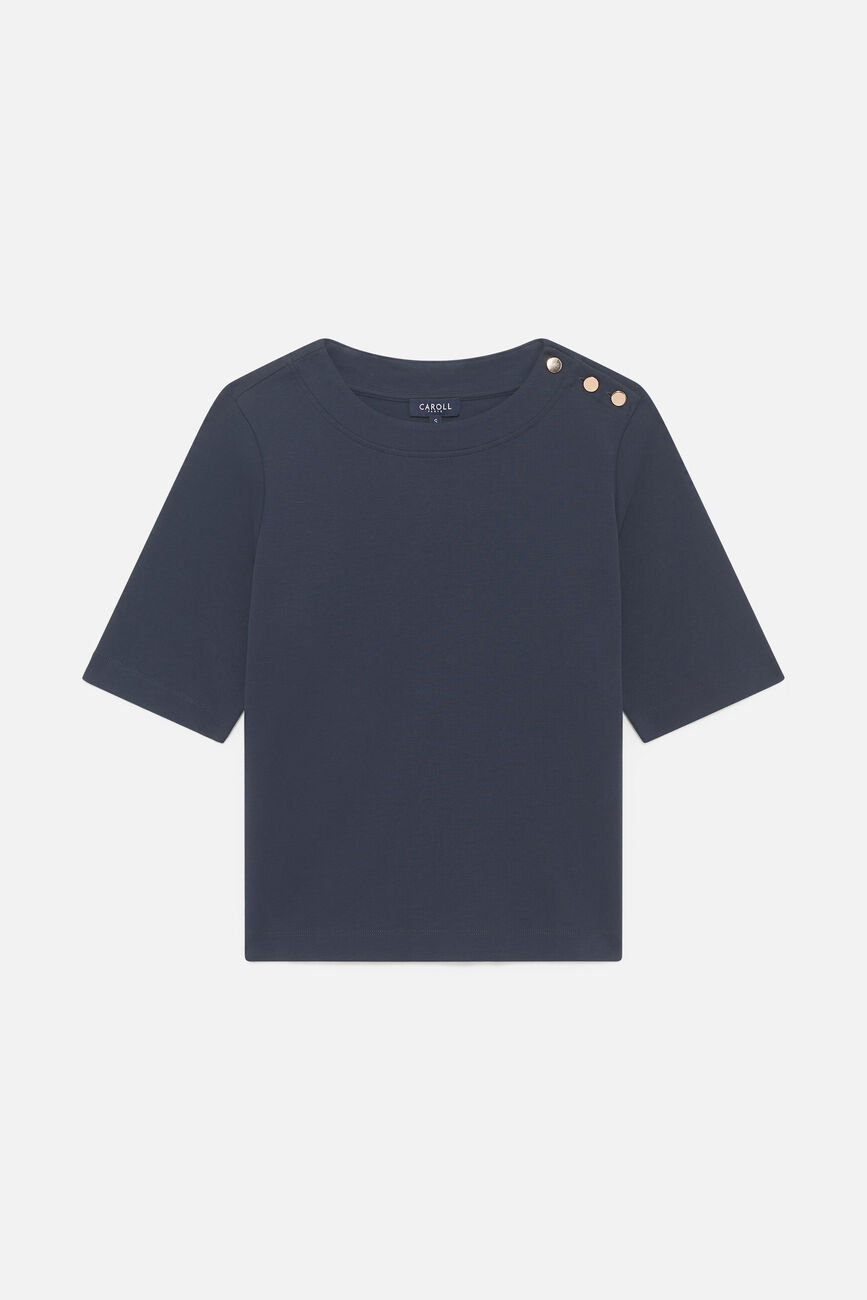 T-shirt Tlucile bleu marine femme