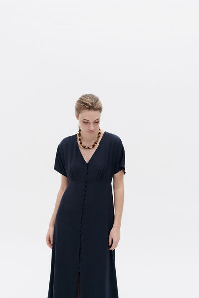 Robe rkarine bleu marine femme