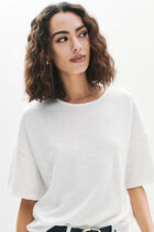 Tbaci t-shirt ecru woman
