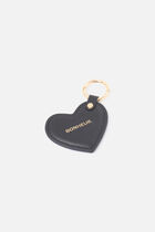 Silove keyring in natural leather black woman