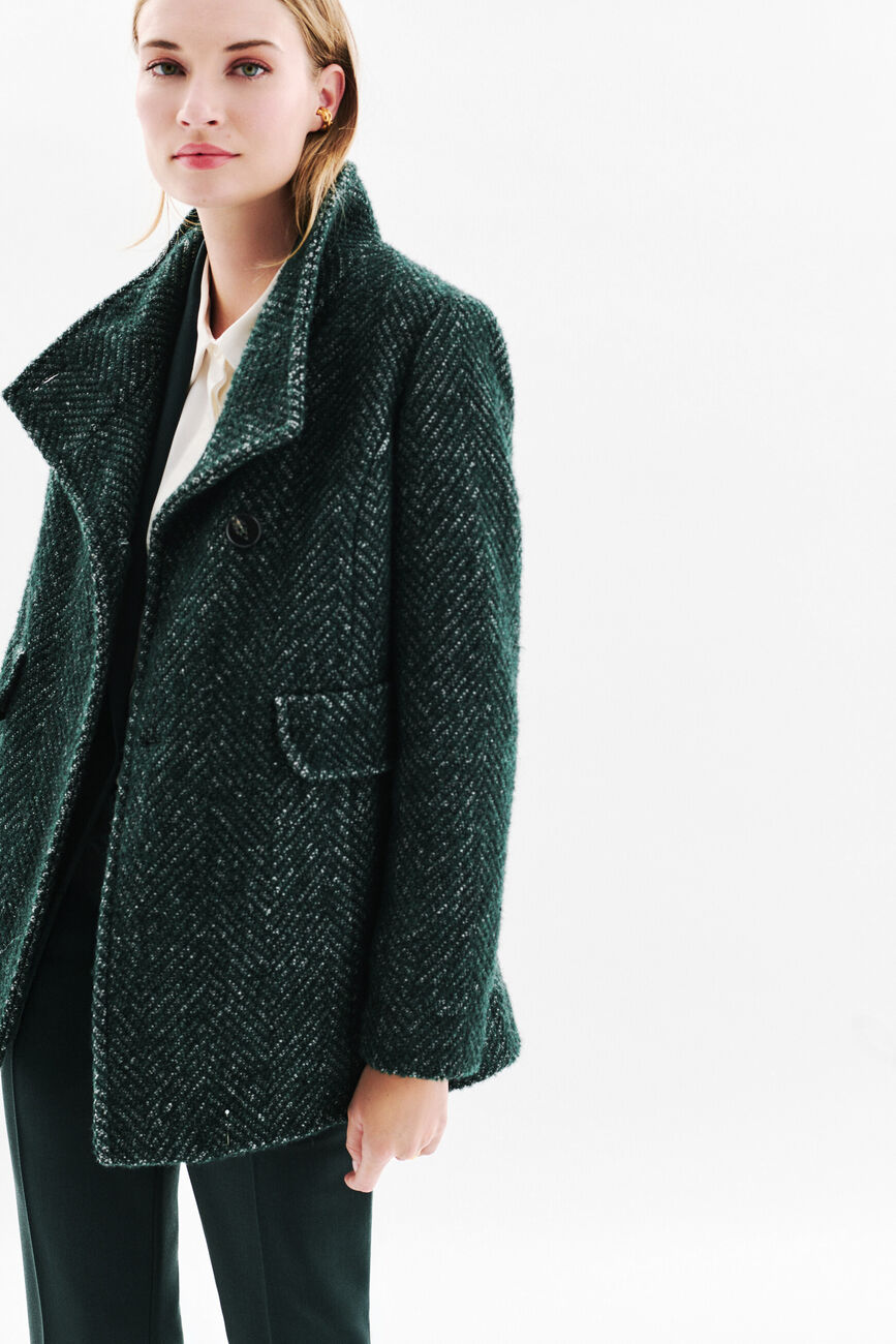 Ali coat dark green woman