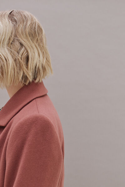 manteau norton vieux rose femme