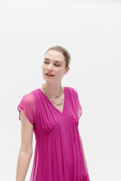 Robe reliane violet clair femme
