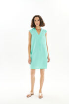 Pamela 100% linen dress mint green woman