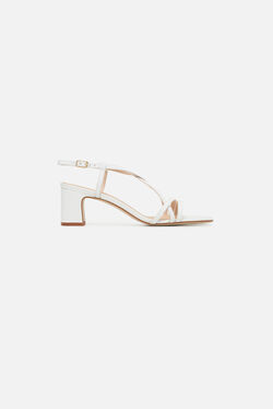 Sandales Alys en cuir naturel ecru femme