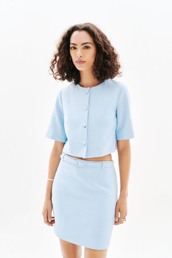 Jupe Johany bleu ciel femme