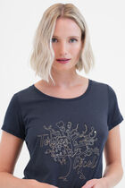Nessa t-shirt navy blue woman