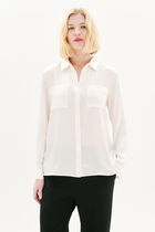 Jeanne b 100% silk shirt ivory woman
