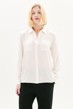 Camicia jeanne b 100% seta avorio donna