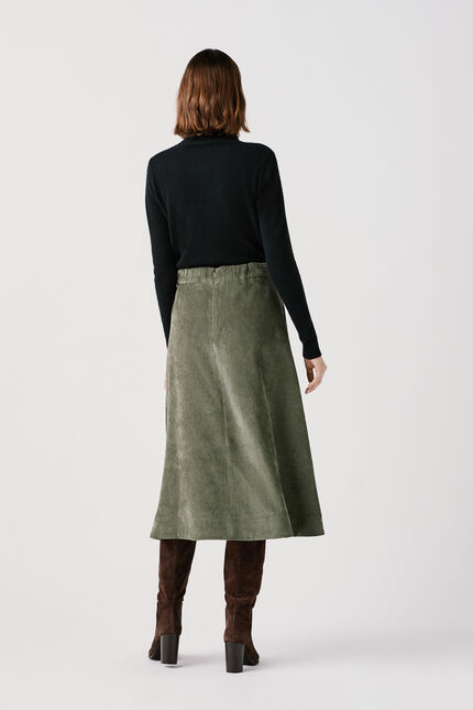 Gonna Jupina verde cachi donna