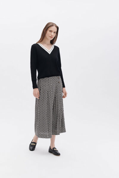 Pull manuela noir femme