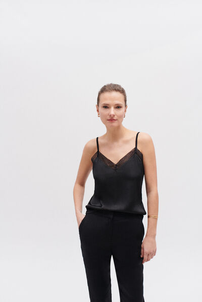 caraco clea noir femme