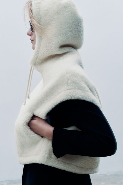 Manteau giboulee ivoire femme