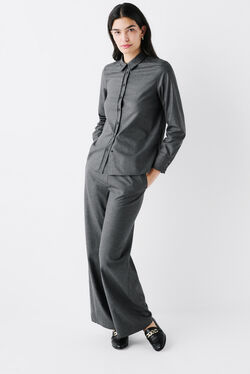 Pantalon peinture3 gris fonce femme