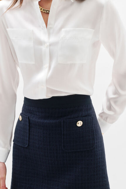 Janya1 rok marineblauw vrouw
