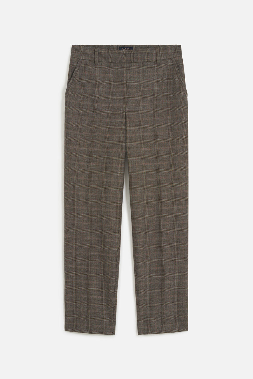 Pantalon psidiko3 marron fonce femme