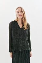 Tgala blouse silver grey woman