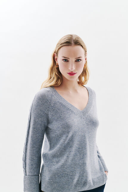 maglione mjade grigio donna